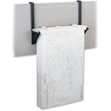 Safco Cubicle Wall Rack - 18' x 1.5' x 6' - 600 x Sheet - Steel - Black