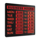 U.S. Stamp & Sign Lighted Business Hours Sign - 4484