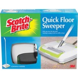 3M Scotch Quick Floor Sweeper - Rubber - White