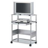 Quartet Wide Format Monitor Cart - Graphite