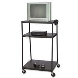 Quartet Wide Body All-Steel Monitor Cart