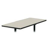 "Basyx Rectangular Table Top - Rectangle - 60"" x 30"" x 1.12"" - Light Gray"
