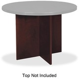 Basyx Veneer Round Conference Table Top with X-Base - BWX01NN