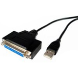 Cables Unlimited 6ft USB to Parallel DB25 Female Printer Cable - USB147506