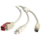 Startech 24V to Hosiden USB B Powered USB Cable - Beige