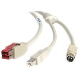 Startech 24V to Hosiden USB B Powered USB Cable - Beige