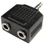 Cables Unlimited 6in 3.5mm Stereo Y Splitter 3.5mm 1M to 2F