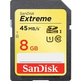 SANDISK CORPORATION SanDisk 8GB Extreme Secure Digital High Capacity (SDHC) Card