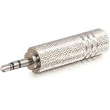 Cables To Go 3.5mm Stereo Male to 6.3mm Mono Female Adapter