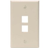 LEVITON Leviton QuickPort 2 Socket Faceplate