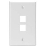 LEVITON Leviton QuickPort 2 Socket Faceplate