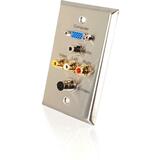 C2G 6 Port Audio & Video Faceplate 40962