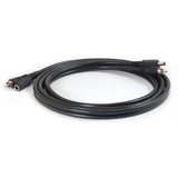 image of Cables To Go Siamese RG59/U RCA to RCA CCTV Cable with 5.5mm x 2.1mm DC Power - 1 x RCA Power, 1 x  - 1 x RCA Power, 1 x  - 50ft - Black