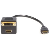 STARTECH.COM StarTech.com 1 ft HDMI to HDMI & DVI-D Digital Video Splitter Cable - M/F