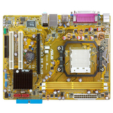 image of ASUS M2N-MX SE Plus Desktop Board - nVIDIA GeForce 6100 - HyperTransport Technology - Socket AM2+ - 1000MHz, 800MHz HT - 4GB - DDR2 SDRAM - DDR2-1066/PC2-8500, DDR2-800/PC2-6400, DDR2-667/PC2-5300, DDR2-533/PC2-4200 - �ATX