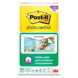 "3M Post-it Photo Card Kit - 4"" x 8"" - High Gloss - 20 x Sheet"