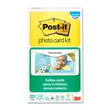 "3M Post-it Photo Card Kit - 4"" x 8"" - Semi Gloss - 20 x Sheet"