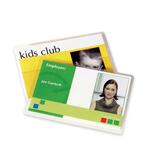 Fellowes Self-Adhesive laminating Pouch  ID Tag punched - 52207