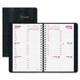 Brownline Hourly Appointment Weekly Planner REDCB75BLK