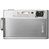 Sony Cyber shot DSC T300 Digital Camera Silver 101 Megapixel 169 2x Digital Zoom 35 Active Matrix TFT Color LCD