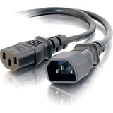 CABLES TO GO C2G 2ft 18 AWG Computer Power Extension Cord (IEC320C14 to IEC320C13)