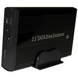 "MPT EC-ESTK 3.5"" Hard Drive Enclosure - Storage Enclosure - 1 x 3.5"" - 1/3H Internal - Black"
