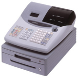 PCR-T465A - Casio PCR-T465 Cash Register - 1000 PLUs - 25 Clerks - 96 Departments - Dot Matrix Printing