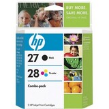 C9323FN#140 - HP No. 27A / 28A Black and Tri-color Ink Cartridges