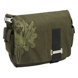 "Case Logic 15.4"" Messenger Bag - 18.5"" x 15"" x 7"" - Canvas - Green"