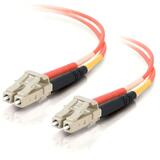 C2G 20m LC-LC 50/125 OM2 Duplex Multimode Fiber Optic Cable (Plenum-Rated) - Orange