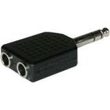 image of Cables To Go 6.3mm Stereo to Dual 6.3mm Stereo Adapter