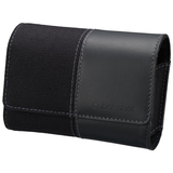 Sony Camera Case - 73mm x 108mm x 38mm - Leather, Nylon - Black