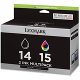 LEXMARK Lexmark No. 14/ No. 15 Black and Tri-Color Return Program Ink Cartridges