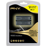 PNY 4GB USB 2.0 Flash Drive -(Twin Pack)