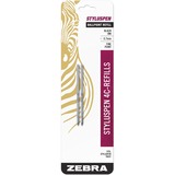 4C-refills for pocket pen, telescopic pens, fine point, black, 2/pack