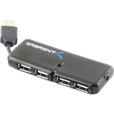 SABRENT Sabrent 4-Ports Ultra Slim Self Powered Mini USB 2.0 Hub