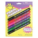 Fibre-Craft Foam Marker - Blue, Green, Purple, Neon Orange, Neon Pink, Black - 1  Each