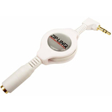 Cables Unlimited Ziplinq Retractable 3.5mm White Audio Extension Cable