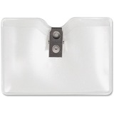Advantus Horizontal Security Badge Holder With Clip
