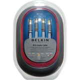 Belkin PureAV Silver Series RCA Audio Cable - 16ft - 2 x RCA - 2 x RCA