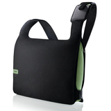 "Belkin Ceylon Messenger Bag - 16"" x 14"" x 4"" - Nylon - Black, Green"