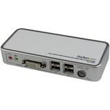 STARTECH.COM StarTech.com 2 Port USB DVI KVM Switch Kit with Cables USB 2.0 Hub & Audio