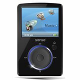 SanDisk Sansa Fuze 2GB Flash Portable Media Player Audio Player Video Player Photo Viewer FM Tuner Voice Recorder 19 Active Matrix TFT Color LCD 2GB Flash Memory Black