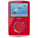SanDisk Sansa Fuze 4GB Flash Portable Media Player Audio Player Video Player Photo Viewer FM Tuner Voice Recorder 19 Active Matrix TFT Color LCD 4GB Flash Memory Red