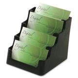 Deflect-o 4 Compartment Business Card Holder