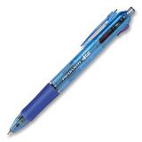 4-Ball Ballpoint Pen - Point Pen Point Style - 1 mm Pen Point Size - Black Ink, Blue Ink, Purple Ink, Red Ink - Translucent Barrel - 1  Pack