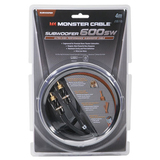 Monster Cable MC 600SW-12m Subwoofer Ultra High Performance Cable - 39.37ft - 1 x RCA - 1 x RCA - Black