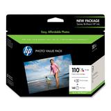 110 Series Ink Cartridge/Photo Paper Value Pack w/140 Glossy 4 x 6 Sheets  MPN:Q8700BN