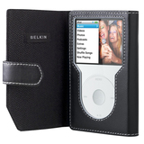 Belkin Leather Folio For iPod classic - Leather - Black