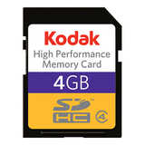 Lexar Media Kodak 4GB Secure Digital High Capacity (SDHC) Card - 4 GB - KSD4GBHSBNA060
